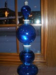 Free Standing Show Globe, Blue